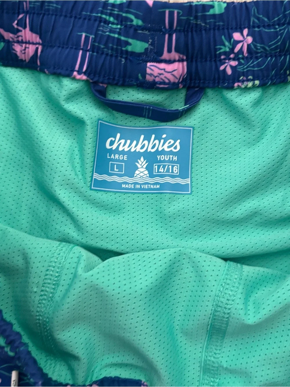 Chubbies Swim Trunks Boys Size L 14/16 EUC